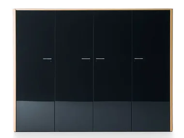 DE_SYMETRIA - Tall wooden office storage unit with lock by i 4 Mariani - view 2
